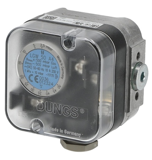 [340221592] DUNGS LGW 50 A4 Pressure Switch Setting range 2.5-50 mbar